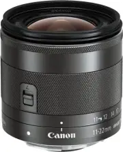 Canon Ultra Wide Angle Zoom Lens EF-M 11-22mm F/4-5.6 IS STM AF Lens for EOS M
