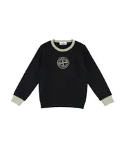 Stone Island Junior Logo Detailed Crewneck Sweatshirt 8Y,14Y,12Y,10Y black