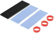 MagiDeal 2xHeat Sink Dissipation Aluminum Cooling Fin for M.2 NGFF 2280 SSD Black, 2 Pcs