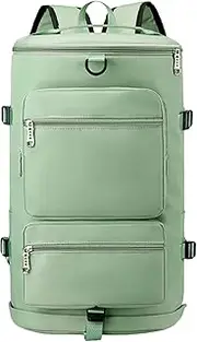 Travel Duffel Bag, Gym Bag | Gym Duffel Bag Dry Wet Separate - Training , Yoga Bag, Sports Duffel Bag, Shoes Compartment and Travel Wet Pockets, green, 説明を参照してください