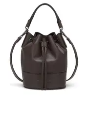 Brunello Cucinelli Grained Texture Leather Shoulder Bag
