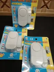 Wireless Door Security Burglar Alarm Window Opening Sensor X 3pk New