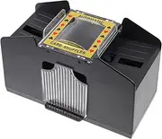 FELTECHELECTR 4 Deck Poker Card Electric Poker Machine Poker Set Card Mixing Tool for Home Office