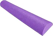 EVA Half Foam Roller for Massage And Relaxation - Portable Anti-slip Half Roller with 200 Kg Load Capacity, Violet 90cmx7.5cm