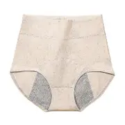 Incontinence Underwear, Leakproof Underwear Panties for Women Rice apricot XL