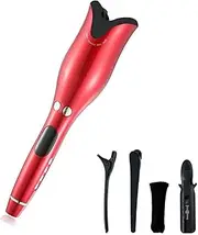 Automatic Hair Curler Curling Iron Crimp Air Curler Curling Wand Hair Waver Styler Tools Portable Hair Curlers Hair Crimper Iron RedWithoutBox