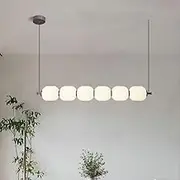 CJLWSLCO Simple and Creative Japanese Restaurant Chandelier French Striped Pumpkin Lantern Modern Simple Front Adjustable Chandelier Tea Room Indoor Height Adjustable