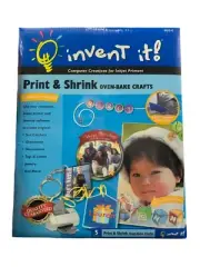 Invent It! Print & Shrink Oven Bake Crafts, inkjet printer, 5 sheets, art