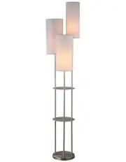 [Lexi Lighting] Trio Cluster Floor Lamp in Satin Nickel