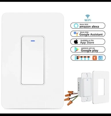 Smart WIFI Switch Light Wall Works with Alexa Google Home voice smart life