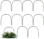 Multifunctional Protection Garden Tyres - 10 x Hoops for Garden Nets | Perennial Reusable Solution: Rust Visual Coating System Support Inserts for Frost Protection
