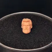 Blank 1/24 Scale Older Wolverine Logan Head Sculpt Unpainted Fit 2.5" Figure