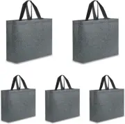 Large Reusable Grocery Bags 5 Pack Heavy Duty, Reinforced Handles with X Stitchi