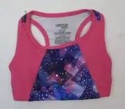 DANSKIN NOW GIRLS PRINTED BRA TOP, SIZE XS 4-5 ,B-38