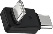 Portable L Shaped Double Type C to Type C OTGs Adapter for Wireless Lavaliers Microphones and USB C Devices