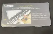 88 Keys Removable Piano Keyboard Note Labels Reusable Silicone Piano Stickers