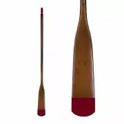 Handcrafted Wooden Boat Oar, Antique Red Tip, 72" Nautical Decorative Paddle