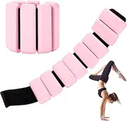 Hvygss Adjustable Wrist Weights Set of 2 for Workout, Non-Slip & Waterproof Silicone Ankle Weights for Women, Wearable Portable Strength Training Bracelets for Home, Gym, Walking, Yoga