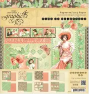 Graphic 45 Time to Celebrate 8" Cardstock Pad Congratulations Party Wish 24 pgs
