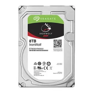 Seagate 希捷 【IronWolf那嘶狼】3.5吋 8TB 256M 7200R 3年保 NAS硬碟(ST8000VN004)~享3年資料救援服務