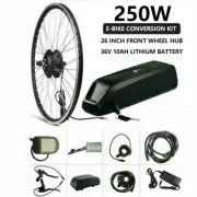 36V 250W E-Bike Kit Front Hub Motor 10Ah Battery KT Controller LCD5 Throttle