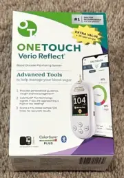 One Touch Verio Reflect Meter Blood Glucose Monitoring System Supplies Kit