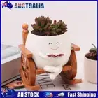 Chair Reading Succulent Pots Creative Smile Face Flower Pot for Succulent Cactus