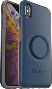 OtterBox Apple iPhone XS Max Otter + Pop Symmetry Case W/ PopTop Go To Blue