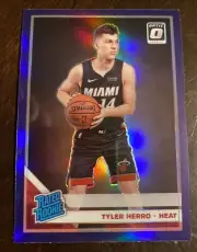 2019-20 Donruss Optic Tyler Herro Purple Holo Rated Rookie RC Miami Heat