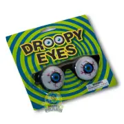 Droopy Eyes Costume Glasses - Funny Novelty Goofy Spring Eyes, be a Clown!