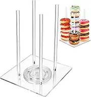 Rotating Donut Tower,Donut Display Stand Bagel Display Tower Bagel Stand Holder | Rotating Base Display Stand Donut Stand, Doughnut Holder for Dessert Table