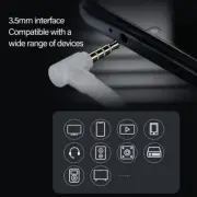 Silver Plateds 3.5mm Sound Cord with Integrated DACs Chip and Two Microphones