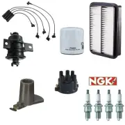 For Toyota Pickup 89-92 L4 2.4 Ignition Tune Up Cap Rotor Filters Plugs Wire Kit