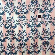 Annette Tatum SAAT002 Classica Sateen Scroll Peacock HOME DECOR Fabric By Yard