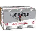Captain Morgan Spiced Rum & Cola Can 330mL