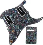 Totority 2pcs Pickguard 3ply Guitar Pickguard with Pickups 3ply Pickguard Pickups Electric Guitar Pickguard 3 Ply Pickguards Loaded Prewired Pickguard Guitar Stand Cute Pickguard