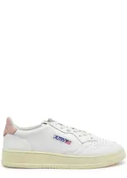 Autry Medalist Leather Sneakers - White And Pink - 40 (IT40 / UK7), Autry Sneaker, Lace up Front - 40 (IT40 / UK7) 40 (IT40 / UK7)