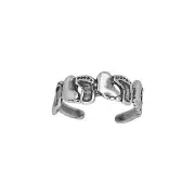 Sterling Silver .925 Feet Toe Ring adjustable size | Made In USA