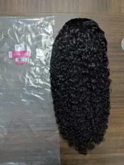 13X4 lace frontal kinky curly 100% human hair 16inch and 18inch
