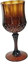 Qianly Goblet Drinking Cup Glasses Champagne Flutes for Birthday Gift Hotel Party Supplies, Brown