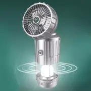 Solar Camping Lantern with Fan Solar Powered USB Rechargeable for Power Outages