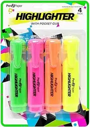 UBL Mixed Highlighters (4 Pieces)