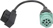 OBD2 16 Pin to 8 Pin 9 Pin Truck Diagnostic Scanner Cable Adapter, Truck Diagnostic Connector Plug, Male to Female Connector Cord, for Heavy Duty Trucks Commercial Vehicles