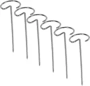 6pcs Vertical Stainless Steel BBQ Skewers Reusable Air Fryer Compatible Kebab Sticks with Sharp Tips for Stable Cooking Ovens and Air Fryers for Grilling Meat