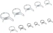 Sewroro 150pcs Durable Double Wire Spring Hose Clamp Φ Φ Water Pipe Clips Easy Install Assorted Hose Clamps for Automotive Fuel Line and Use