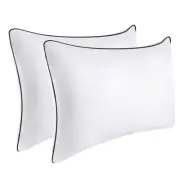 Bed Pillows for Sleeping 2 Pack Medium Firm, Queen Size Set of 2, Cooling Pil...