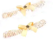 [Ipetboom] 1Set Lace for Brides Elegant Women Ring Soft Elastic Wedding Leg Decor Bridal Accessory for Special Occasions