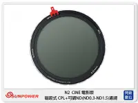 在飛比找Yahoo!奇摩拍賣優惠-Sunpower N2 CINE 電影版 磁吸式 CPL +