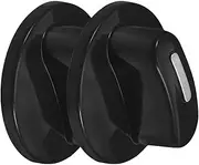 COOPHYA Replacement Stove Knobs 2pcs Plastic Oven Control Knobs for Gas Stove BBQ Grill Electric Pressure Cooker 6mm Hole Easy Install D-Shaped Timer Switch