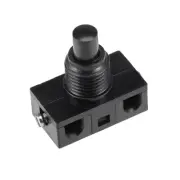 Inline Foot Pedal Push Button Switch,UFO Type Lamp Light Control ON/Off Black